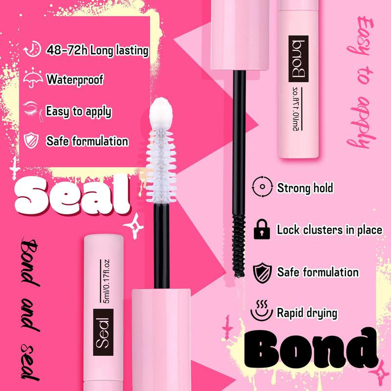 9-16mm DIY Lash Extension Kit: 280pcs Lash Clusters [Bond & Seal, Tweezers]