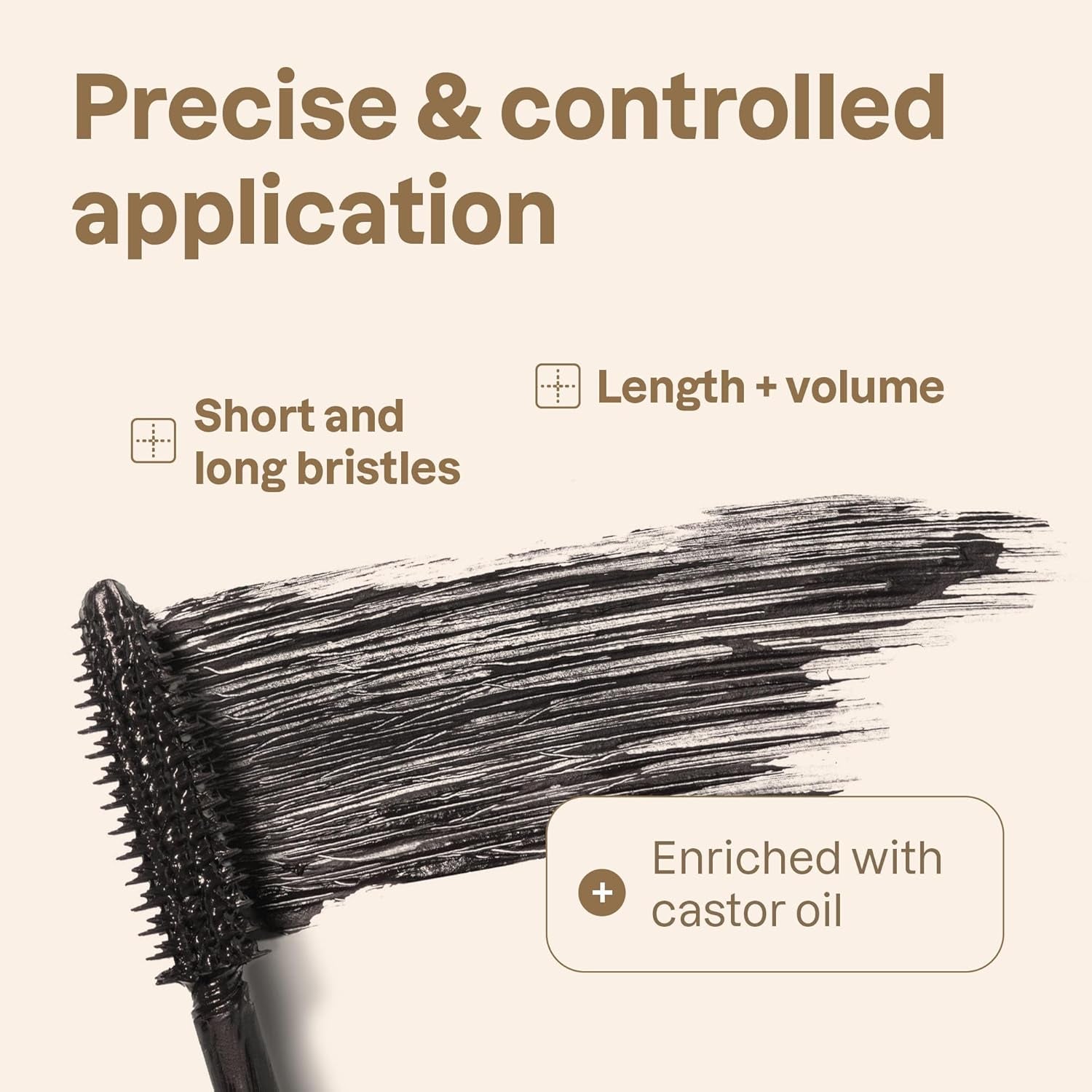 Oceanly Brown Makeup Set, EWG Verified Eyeshadow and Lash Serum Infused Mascara, Vegan Beauty, Set of 3 Products